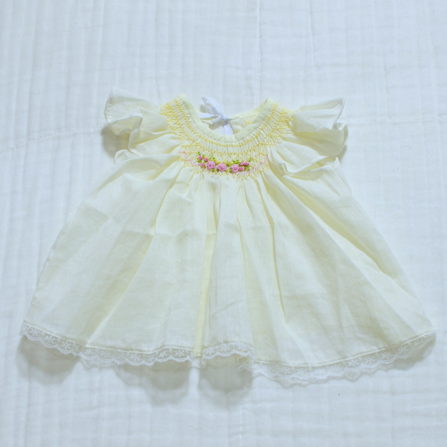 Handmade Bishop Smock Newborn Dress (Colours)