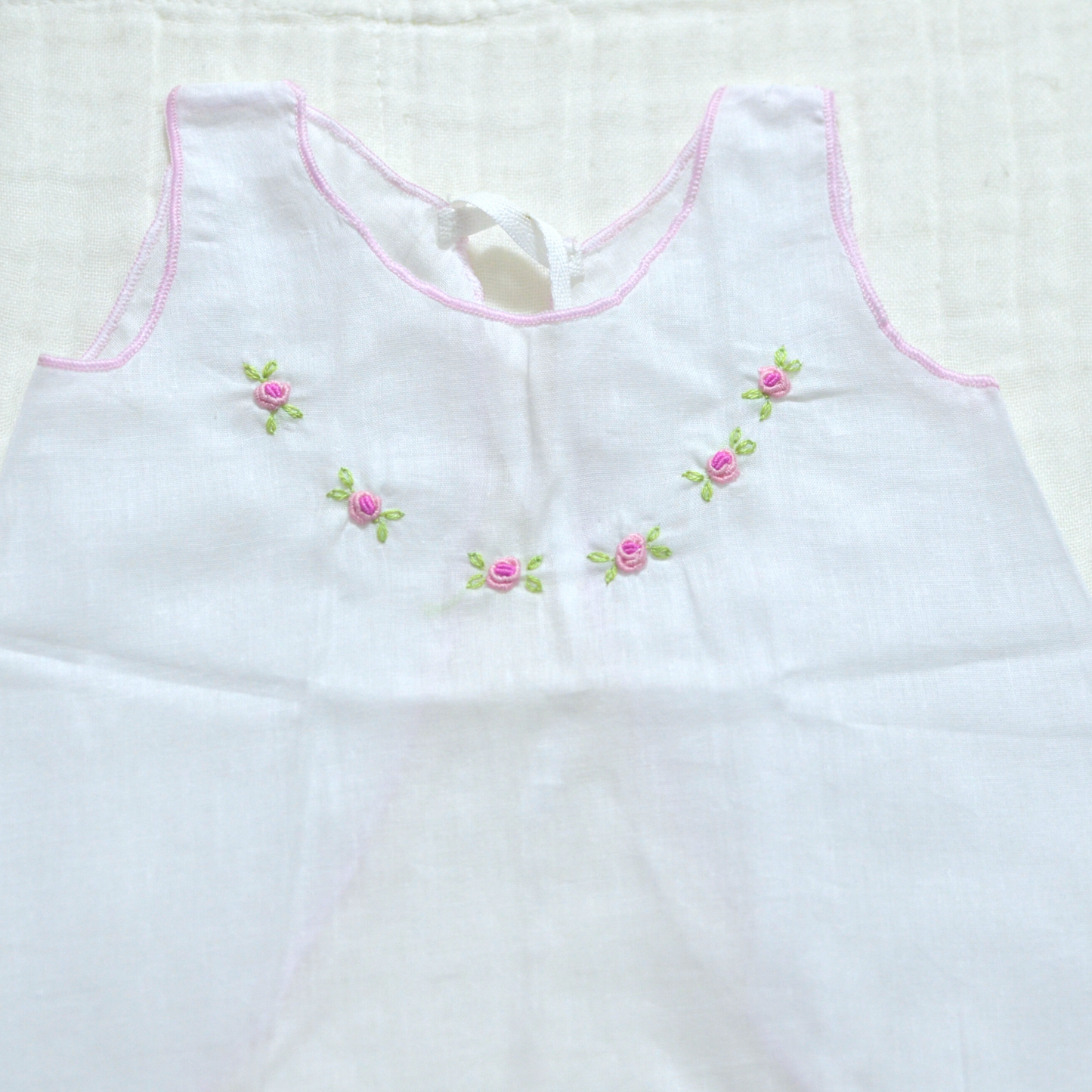 Handmade Newborn Shirt/Dress - Muslin VIII
