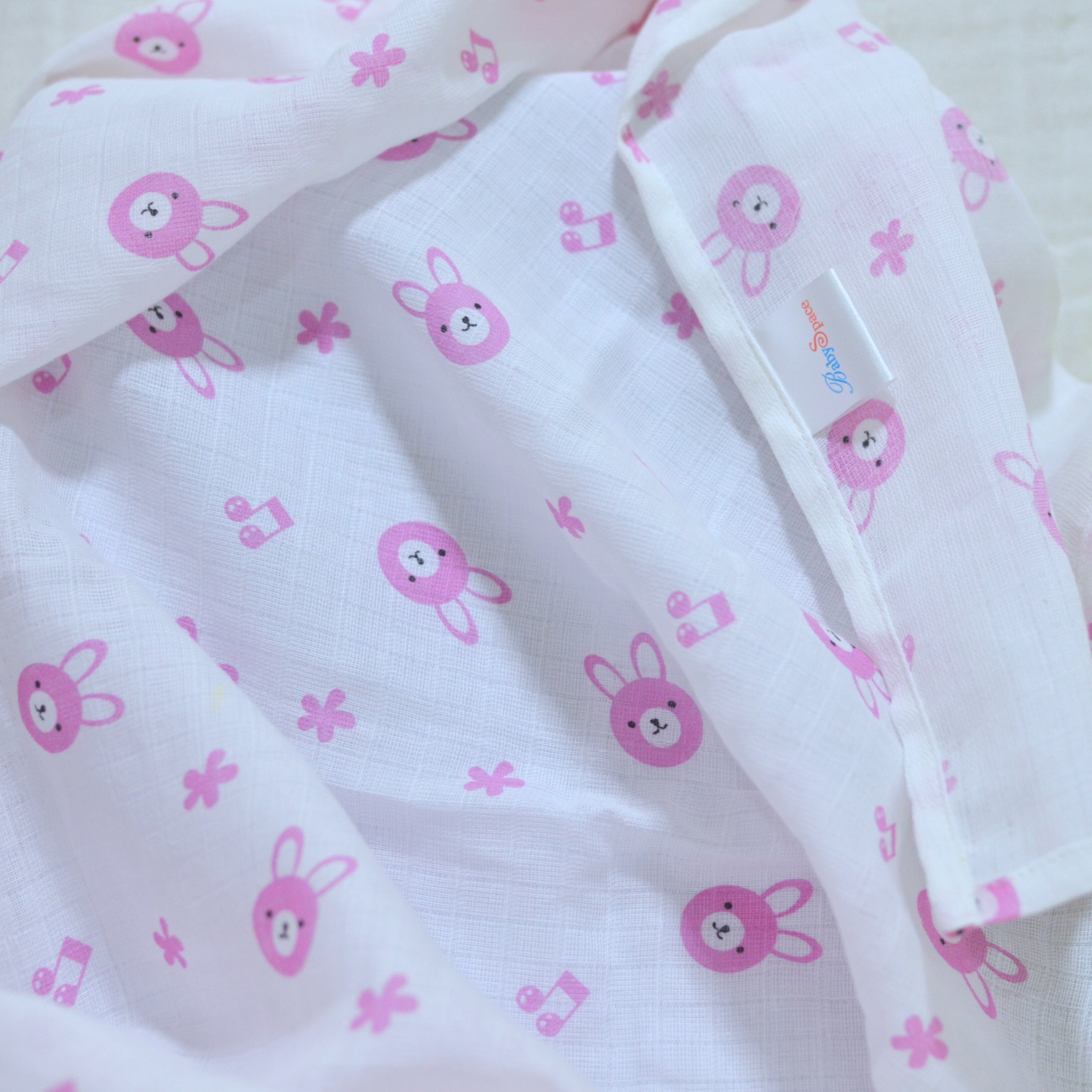 Muslin Cotton Receiving Baby Blanket 90x90cm