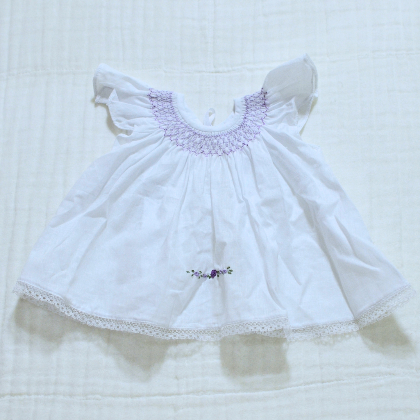 Handmade Bishop Smock Newborn Dress