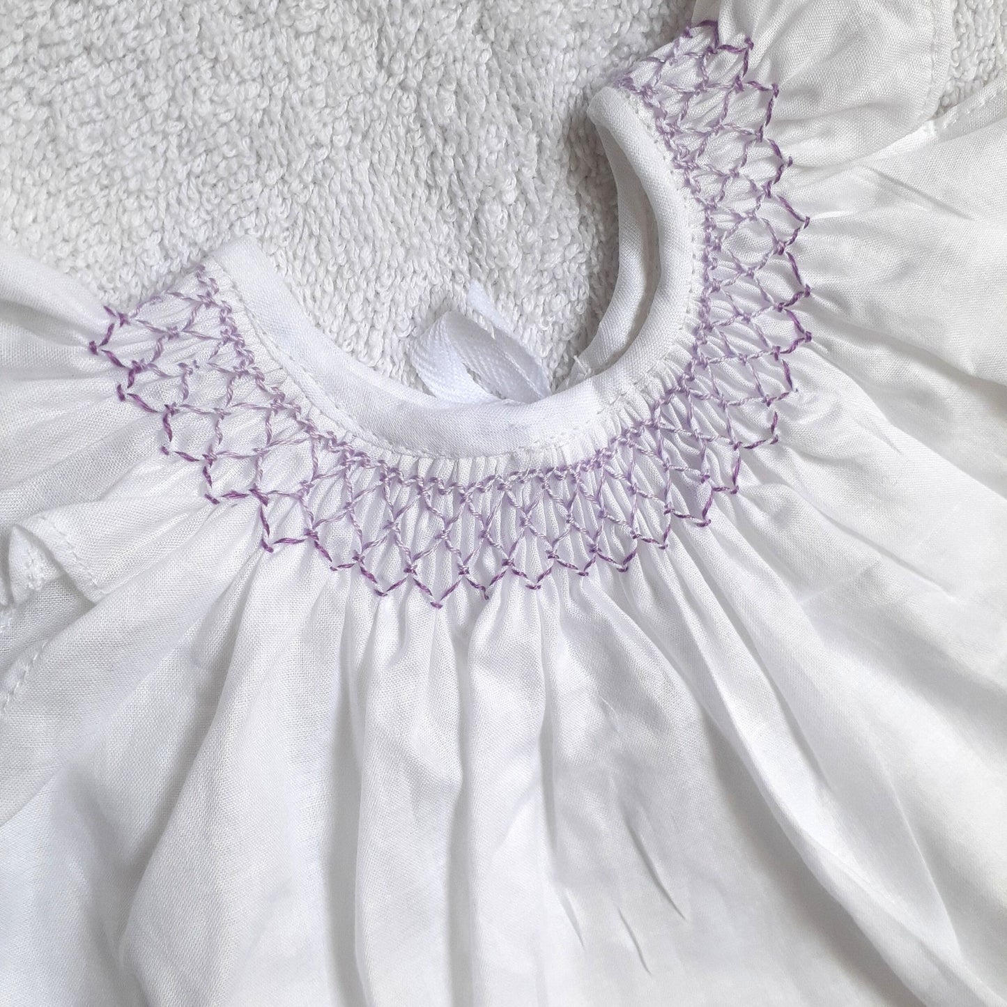 Handmade Bishop Smock Newborn Dress
