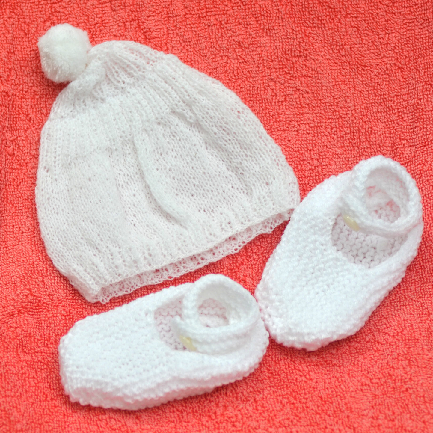 Knitted Baby Hat and Socks - Newborn