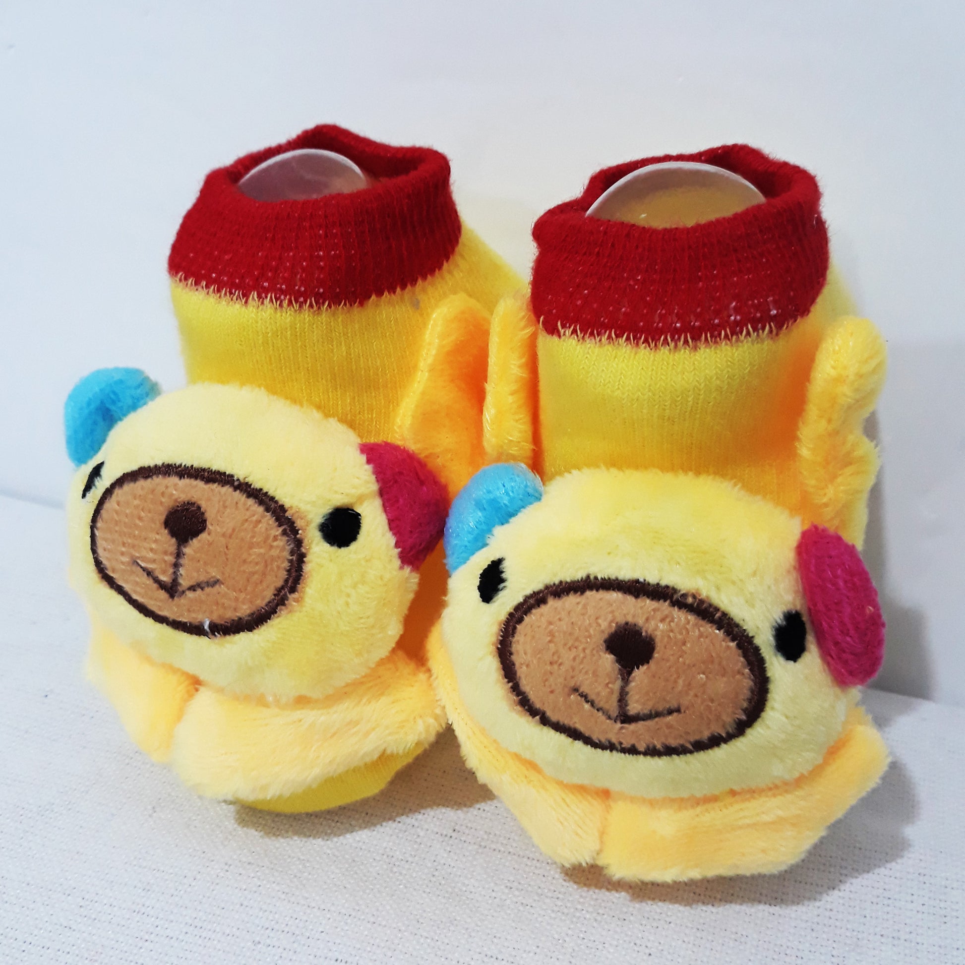 Anti Slip 3D Animal Head Baby Socks with Rubber Sole II - BabySpace Shop