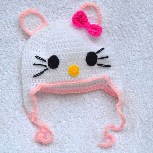 Crochet Baby Animal Hats 0 to 3 month size