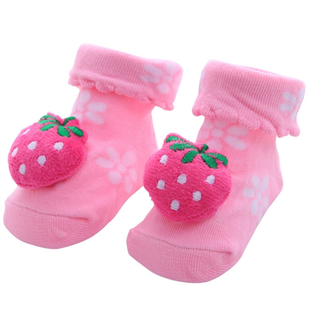 Anti Slip 3D Animal Head Baby Socks with Rubber Sole II
