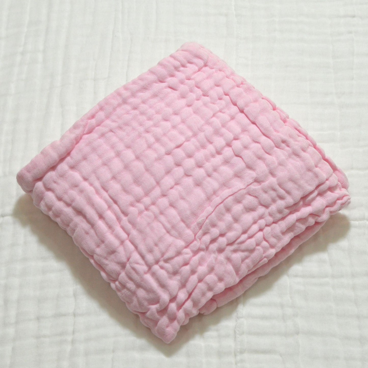 6-Layered Cotton Gauze Baby Towel/Blankets - Pink, Blue 105x105cm