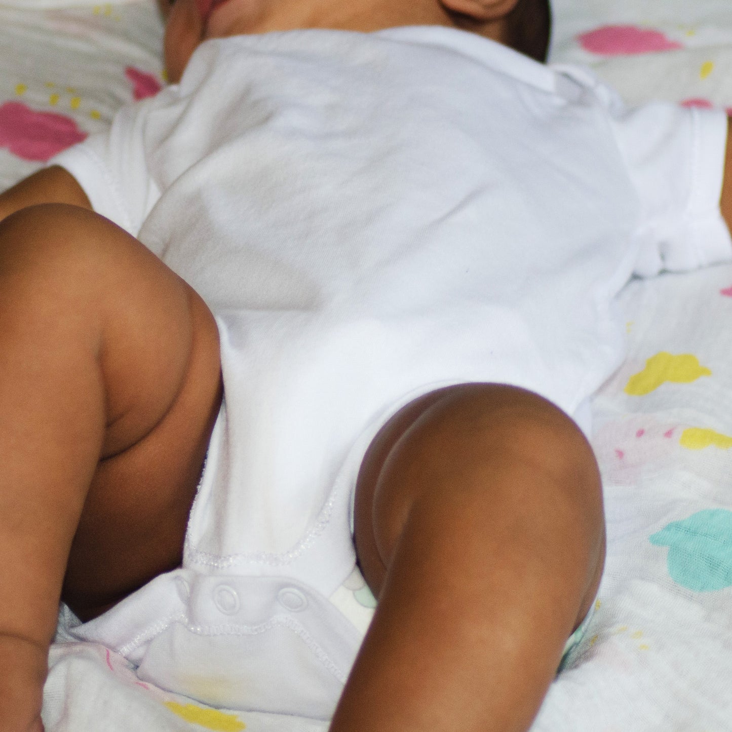 White Baby Romper / Jumpsuite - Plain