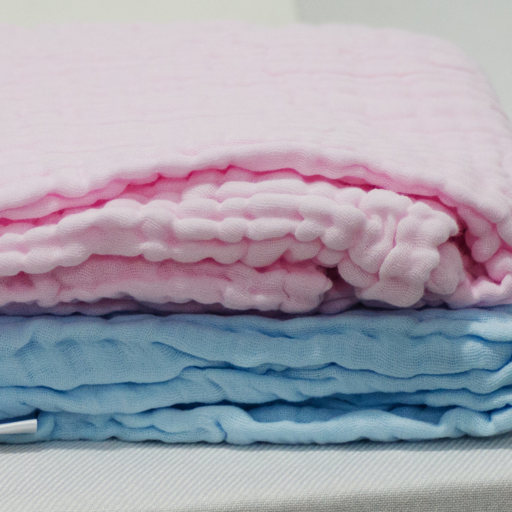 6-Layered Cotton Gauze Baby Towel/Blankets - Pink, Blue New - BabySpace Shop