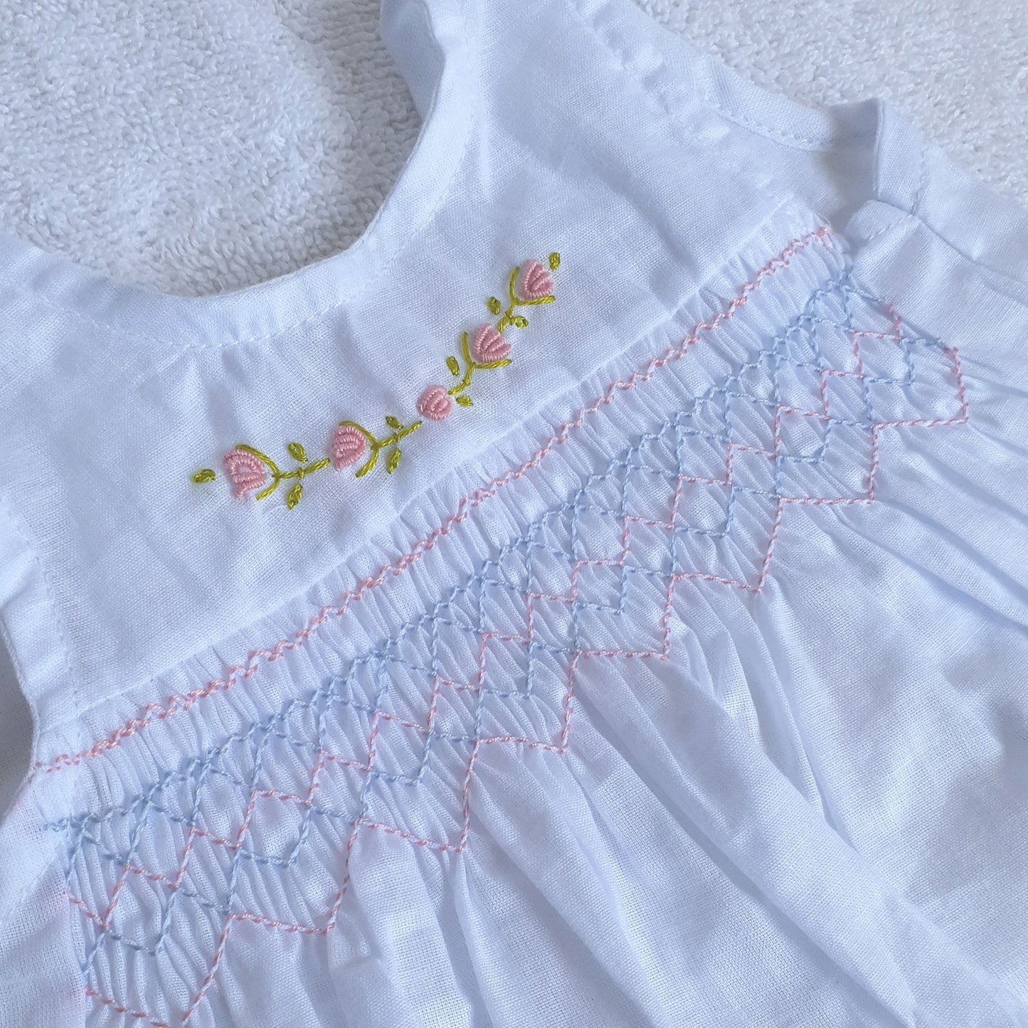 Handmade Smocked Newborn Dress Collection - 0 to 3 months
