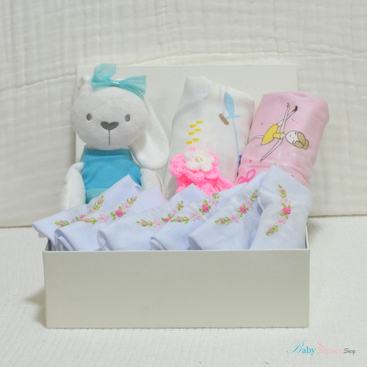 Baby Hamper - Green Blue Pink