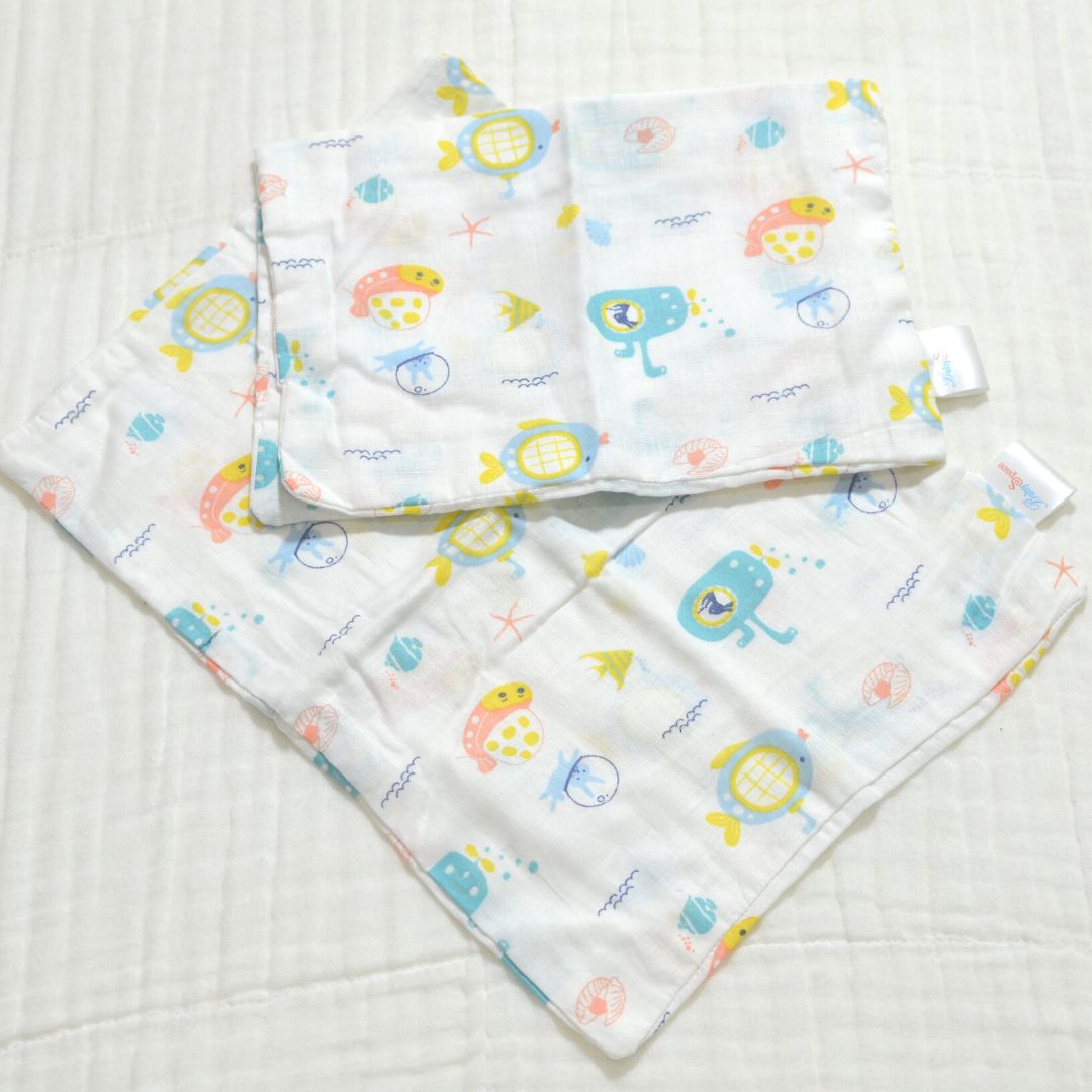 2 Baby Pillow Cases - 14"x10"