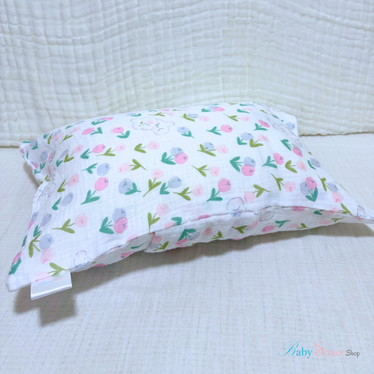 Baby Pillow Case - 14"x10" Muslin Crepe