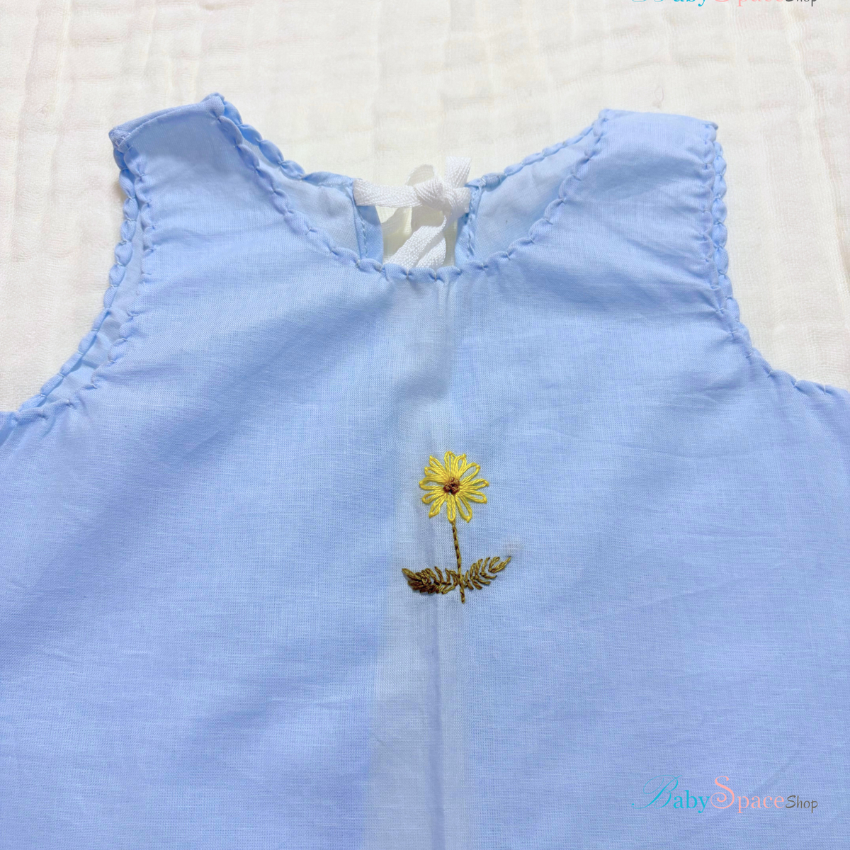 Handmade Baby Shirt - 0 to 3 Months - Blue