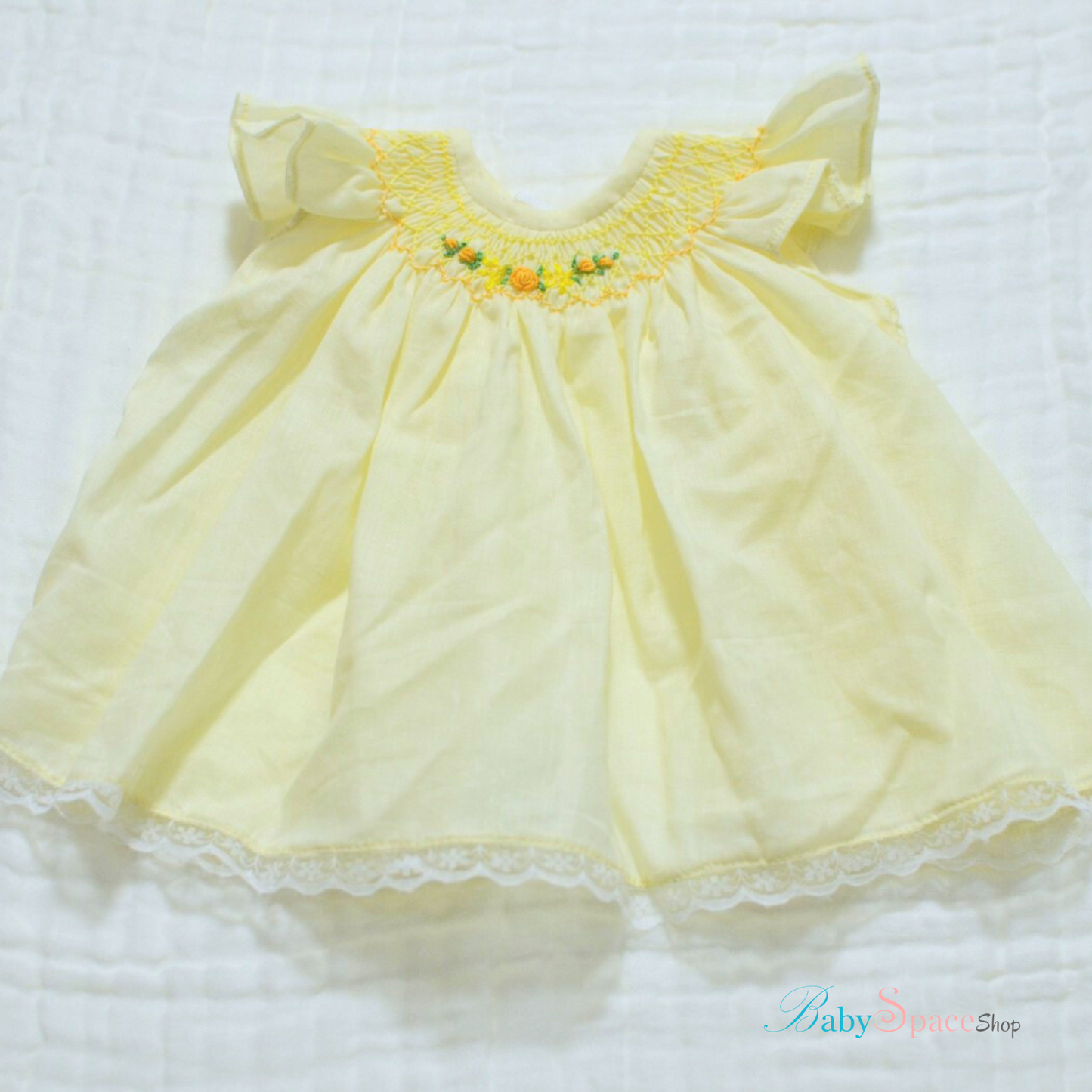 Handmade Bishop Smock Newborn Dress (Colours)