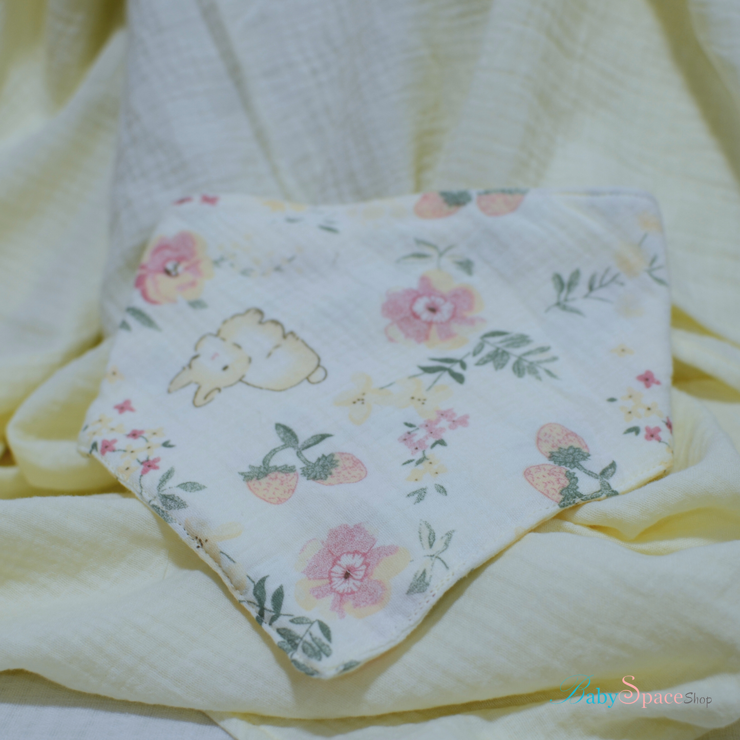 Bandana Baby Bibs with Velcro – 100% Cotton, Double Layered