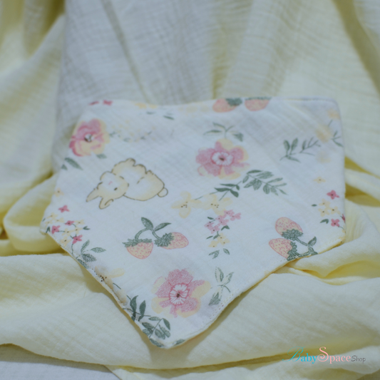 Bandana Baby Bibs with Velcro – 100% Cotton, Double Layered