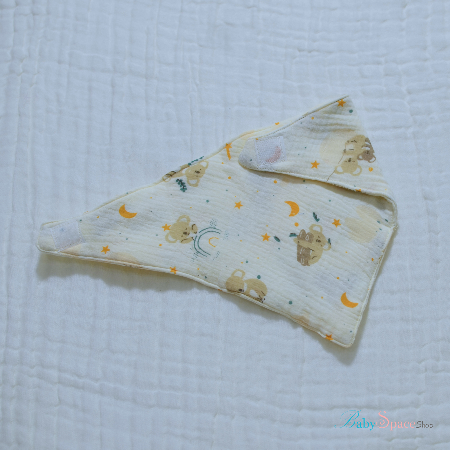 Bandana Baby Bibs with Velcro – 100% Cotton, Double Layered