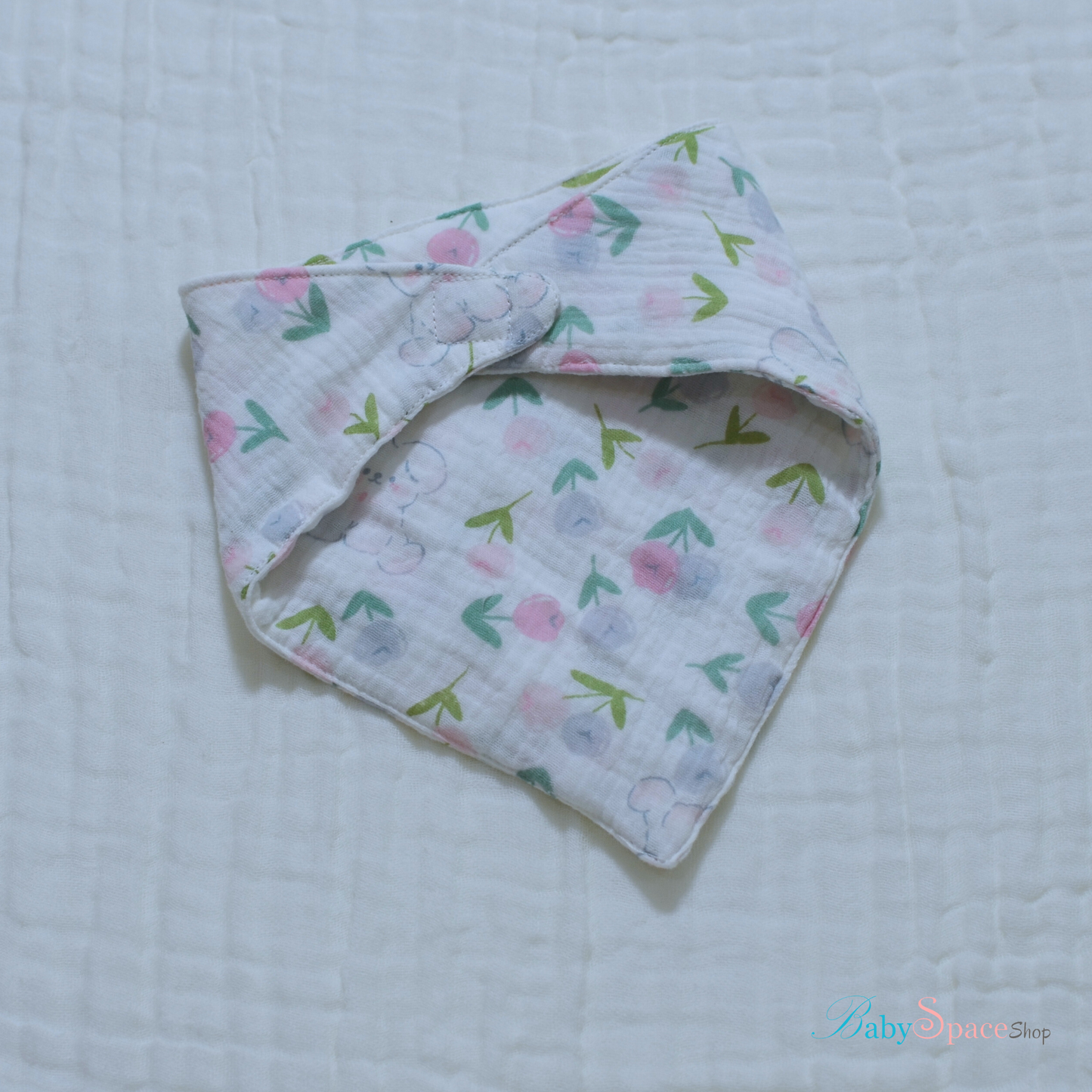 Bandana Baby Bibs with Velcro – 100% Cotton, Double Layered