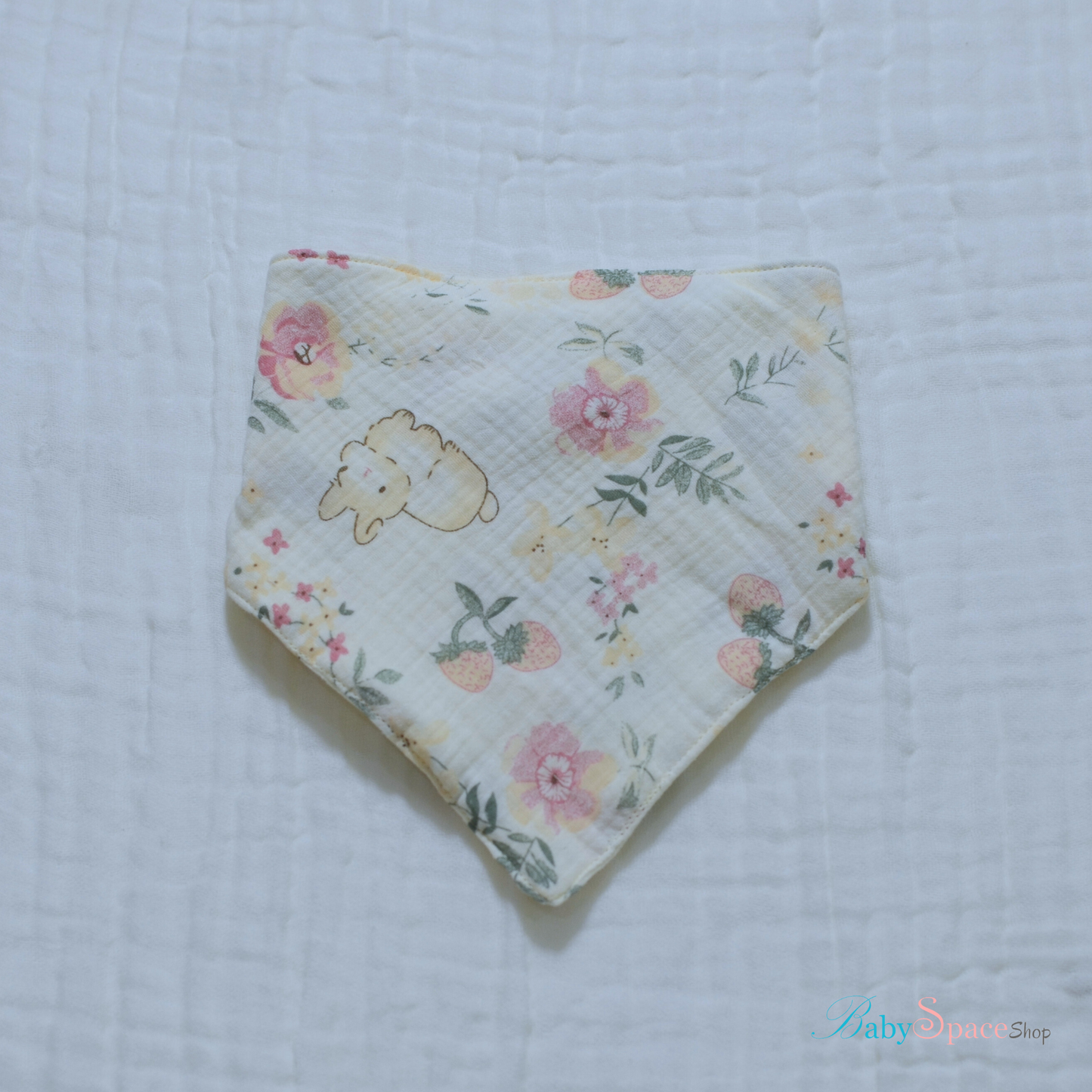 Bandana Baby Bibs with Velcro – 100% Cotton, Double Layered