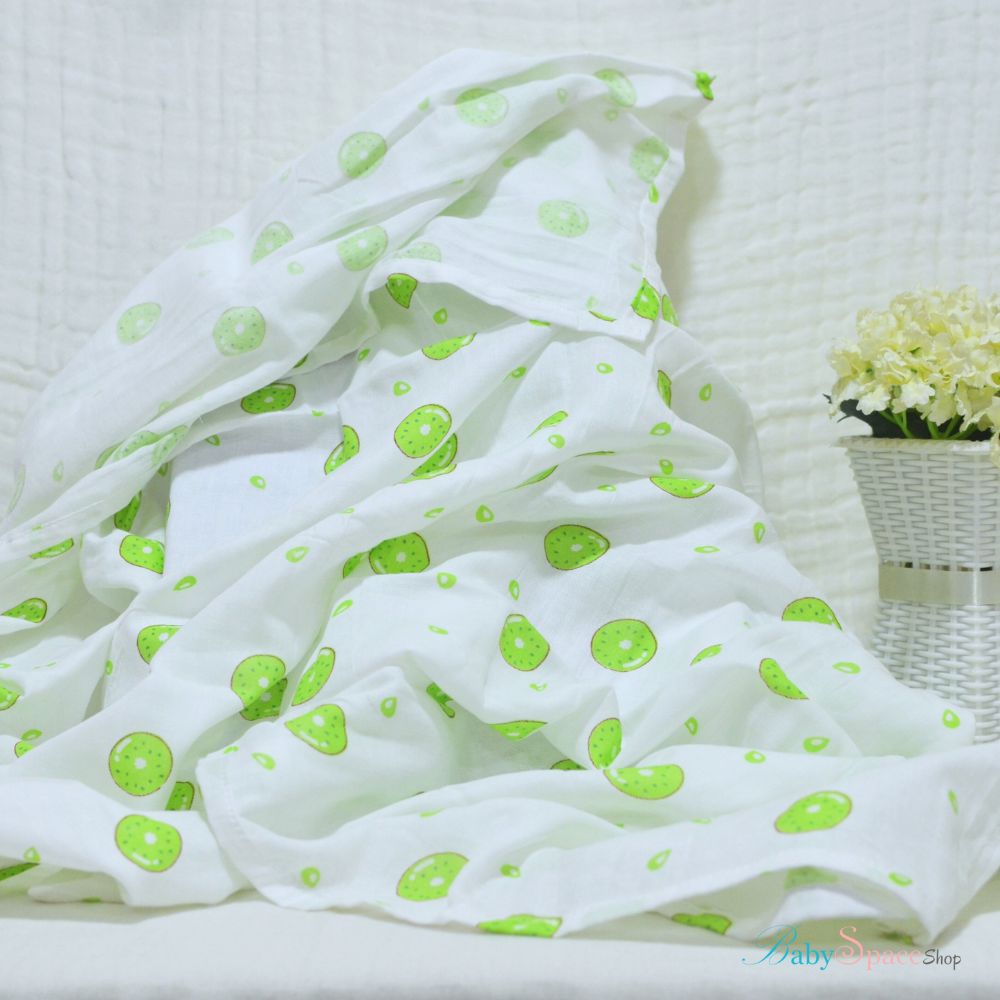 Muslin Swaddle Blankets - Plain 120 x 120 cm Collection V