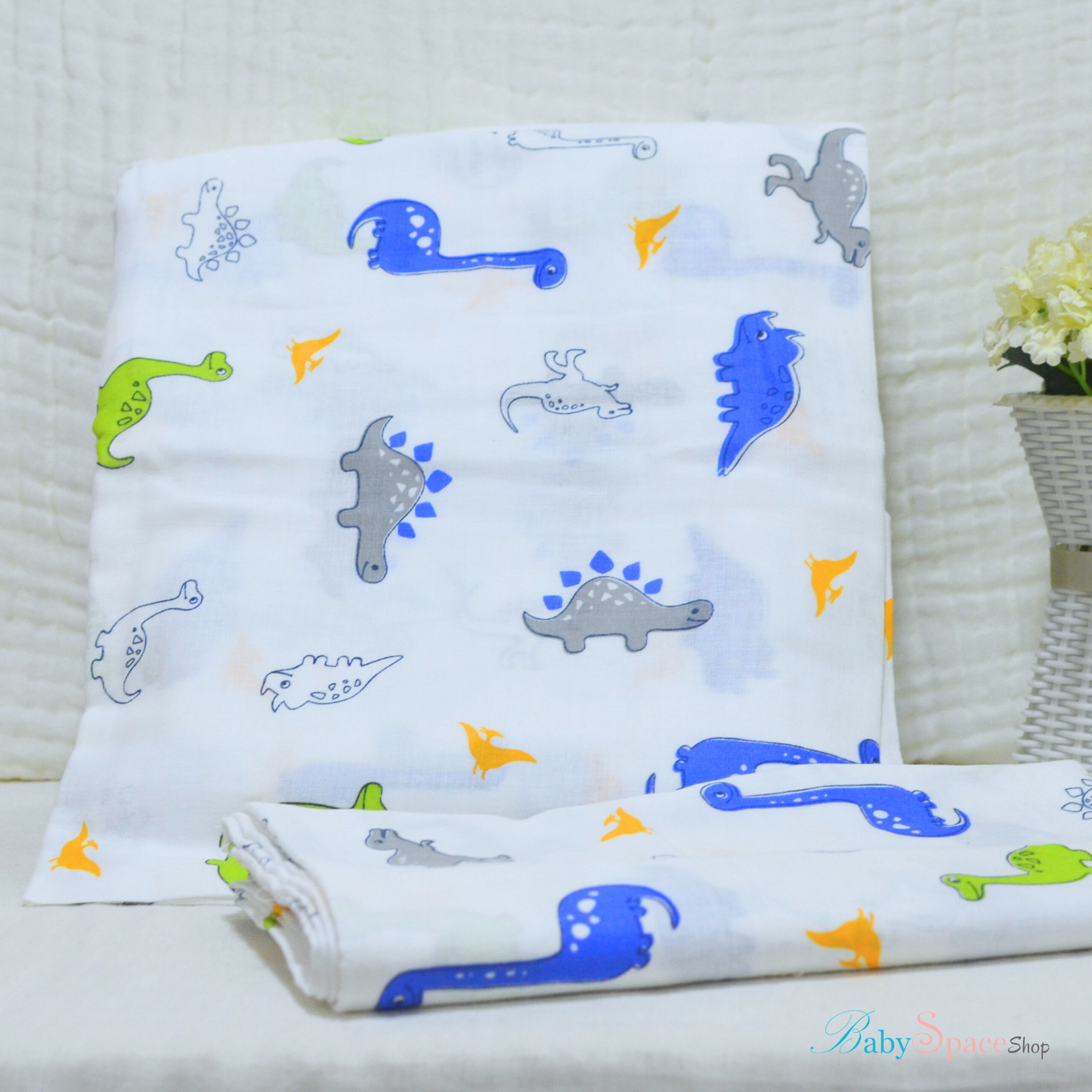Muslin Swaddle Blankets - Plain 120 x 120 cm Collection V