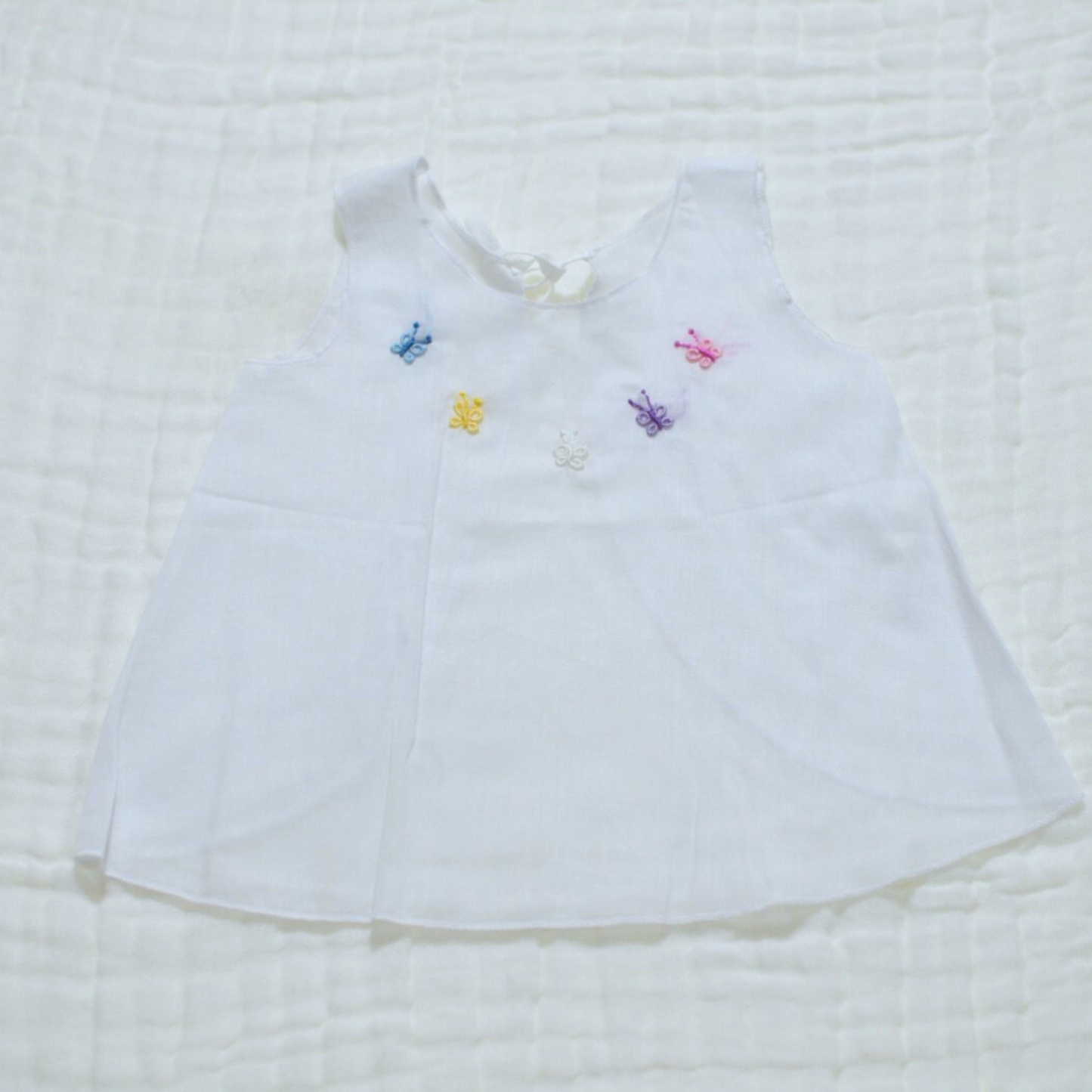 Handmade Newborn Shirt/Dress - Muslin VIII