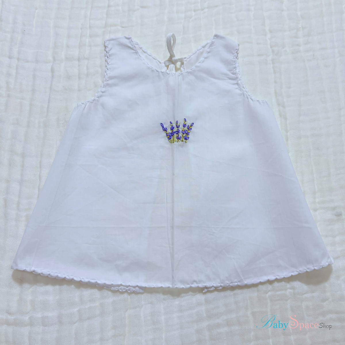 Handmade Baby Shirt - 0 to 3 Months - White