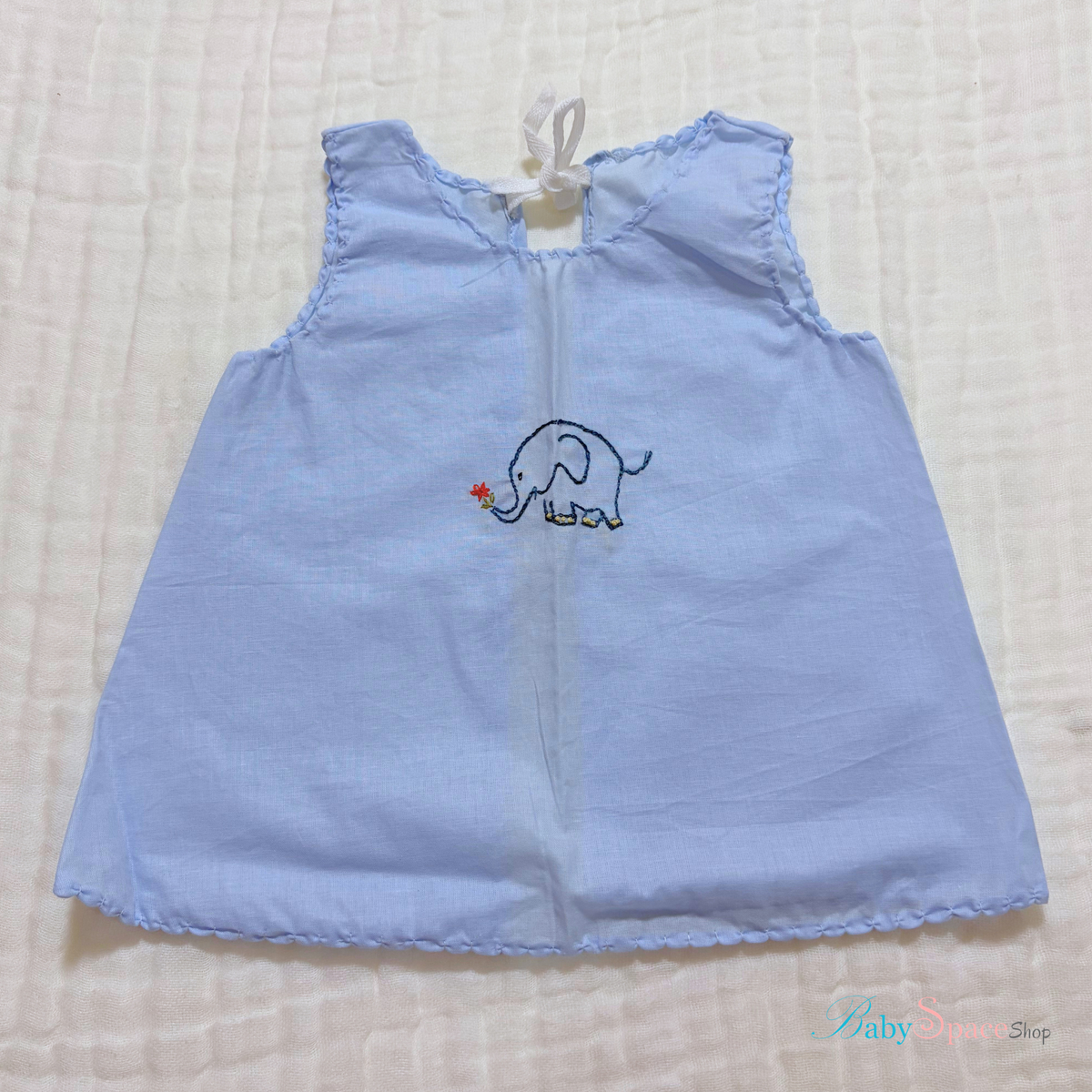 Handmade Baby Shirt - 0 to 3 Months - Blue