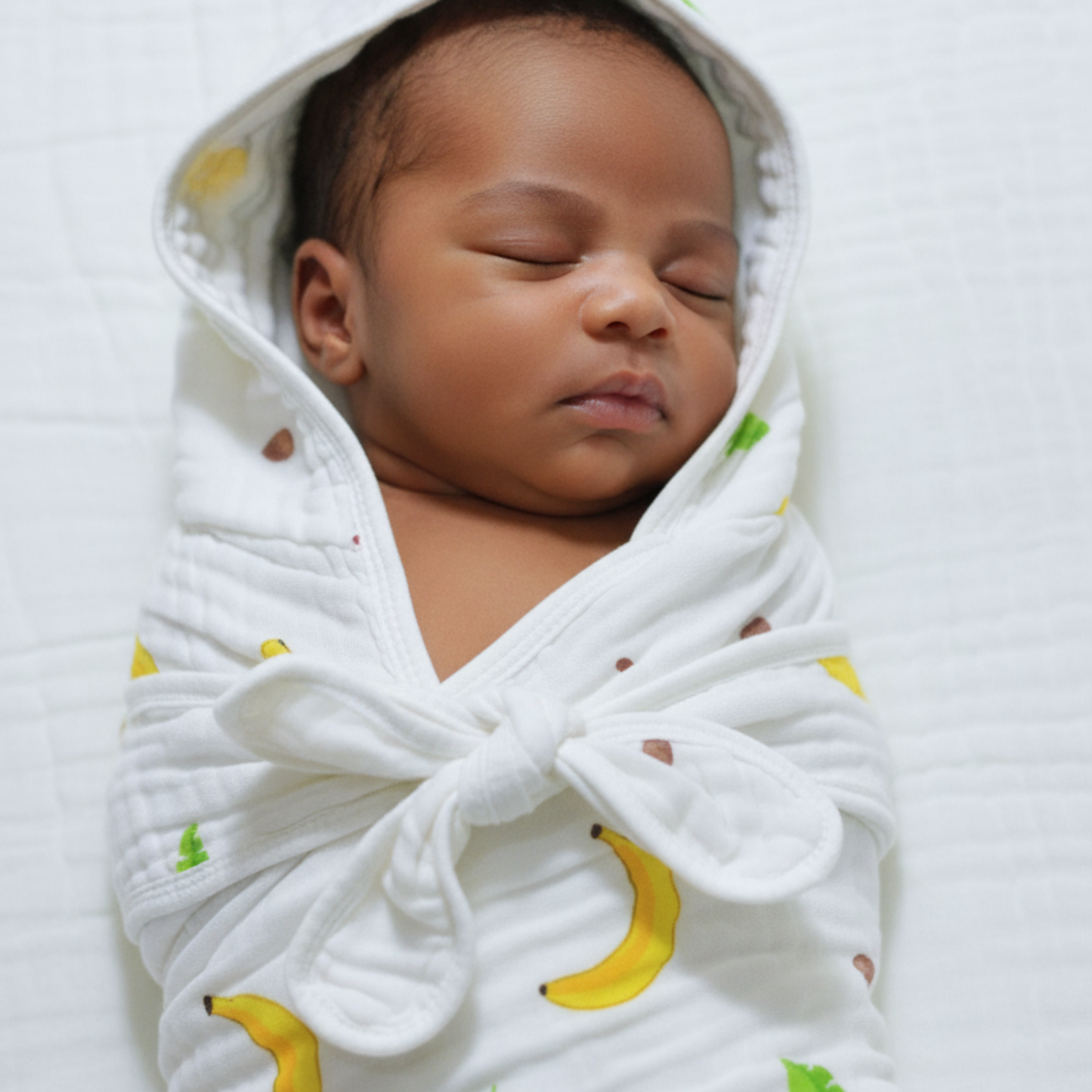 Muslin Hooded Baby Blanket  - 90x90cm II