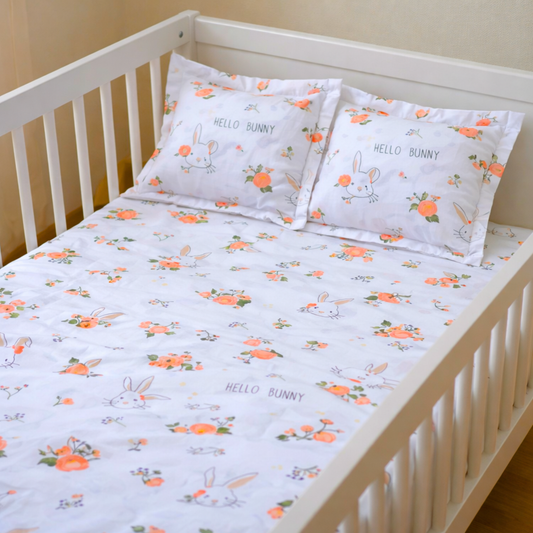 Baby Cot Sheet with 2 Matching Pillow Cases VI