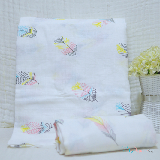 Muslin Swaddle Blankets - 100% Cotton Square 120 x 120 cm Collection III