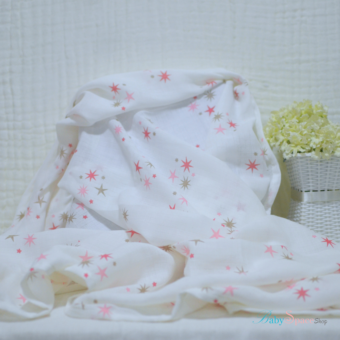 Muslin Swaddle 100% Cotton Printed - 120 x 120 cm II