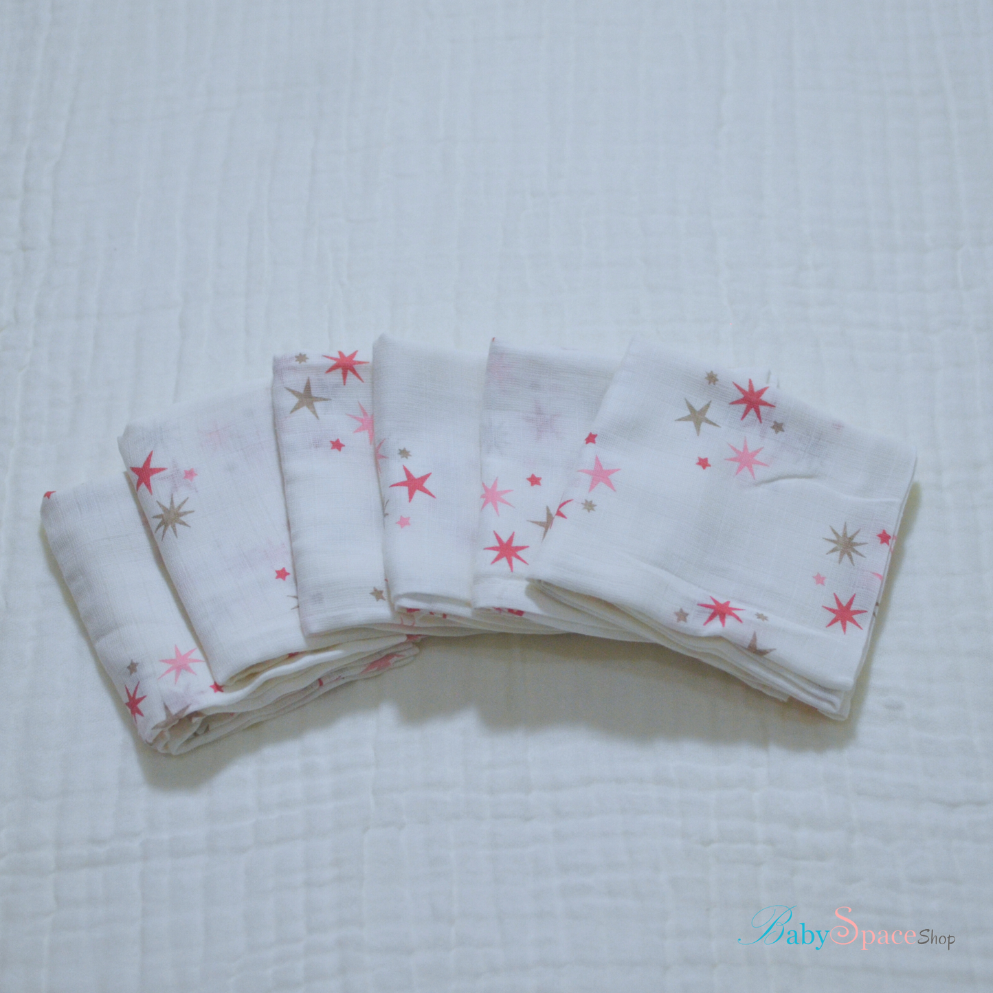 Muslin Cloth Nappies 6 Pack - 21" x 21" III