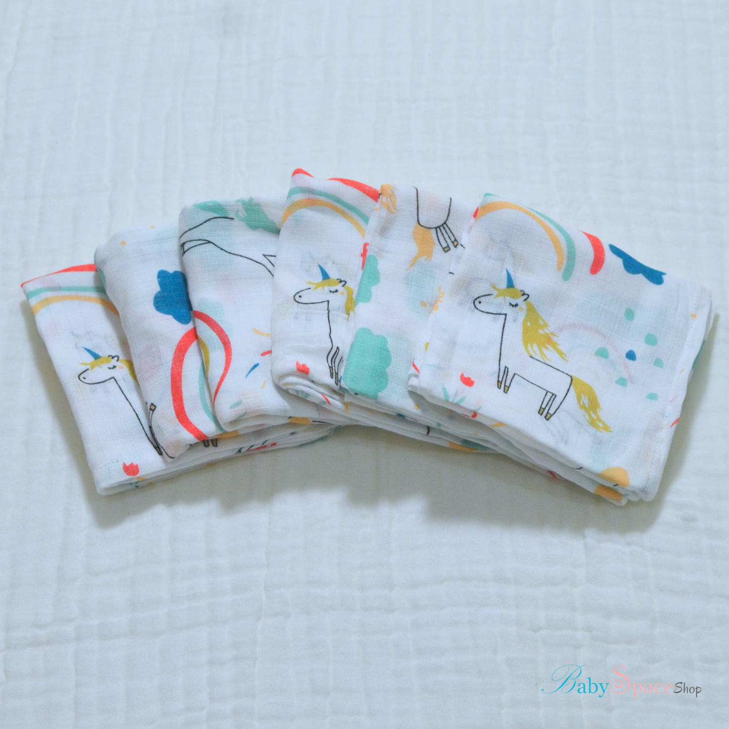 Muslin Cloth Nappies 6 Pack - 21" x 21" III