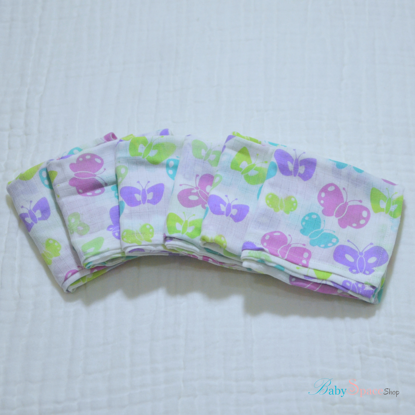 Muslin Cloth Nappies 6 Pack - 21" x 21" III