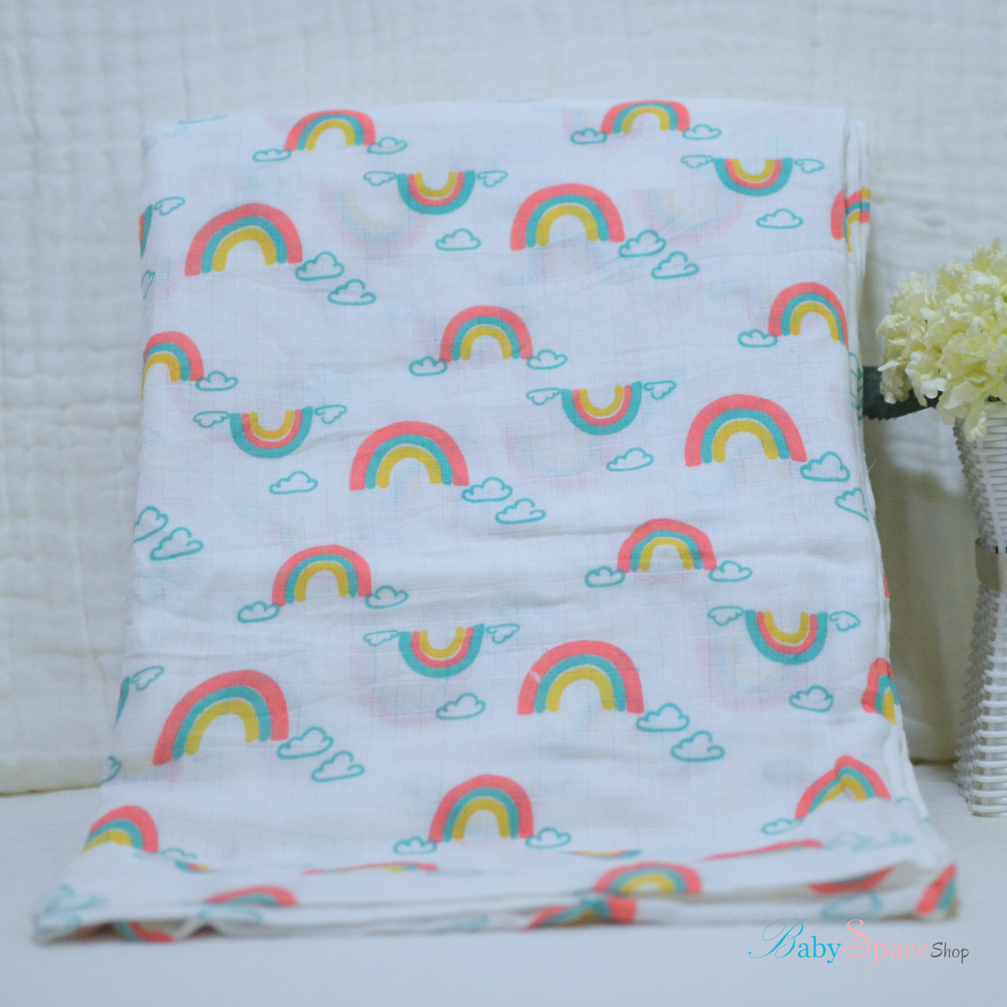 Muslin Swaddle 100% Cotton Printed - 120 x 120 cm II