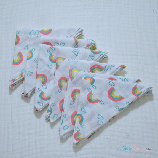 Muslin Cloth Nappies 6 Pack - 21" x 21" II