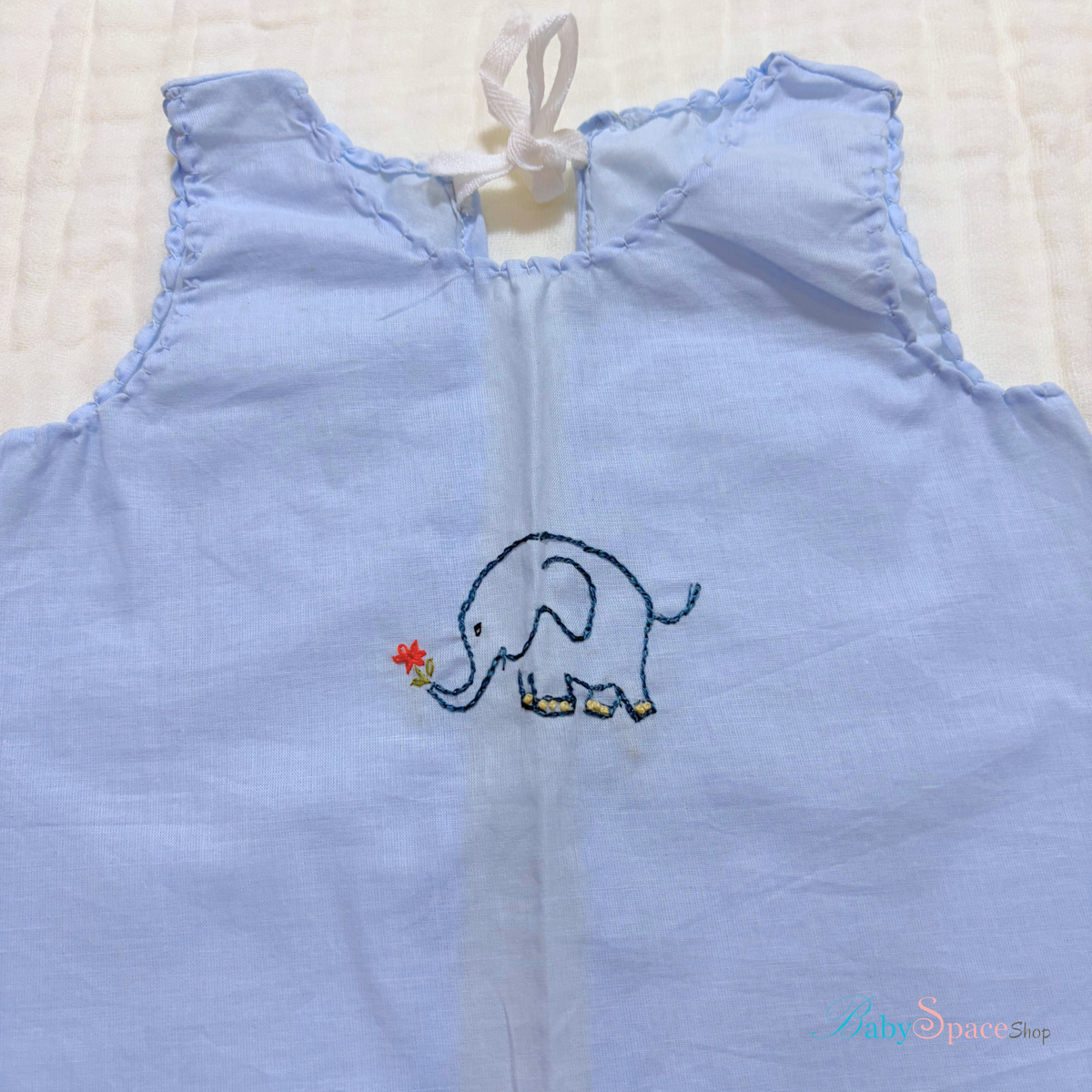 Handmade Baby Shirt - 0 to 3 Months - Blue