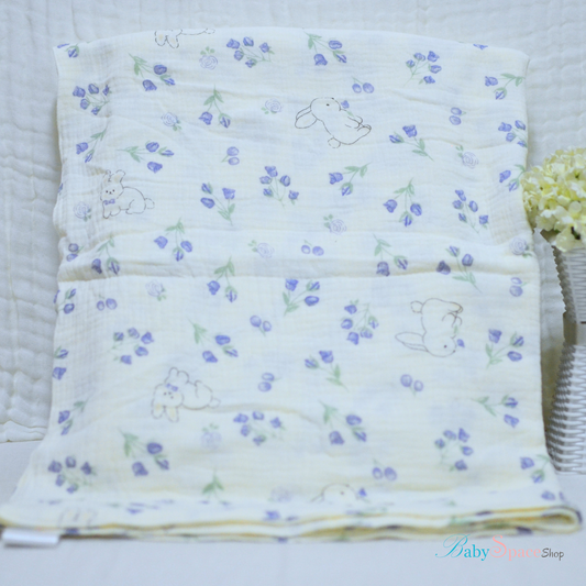 Muslin Baby Blanket 100% Cotton Double Crepe 70x100cm