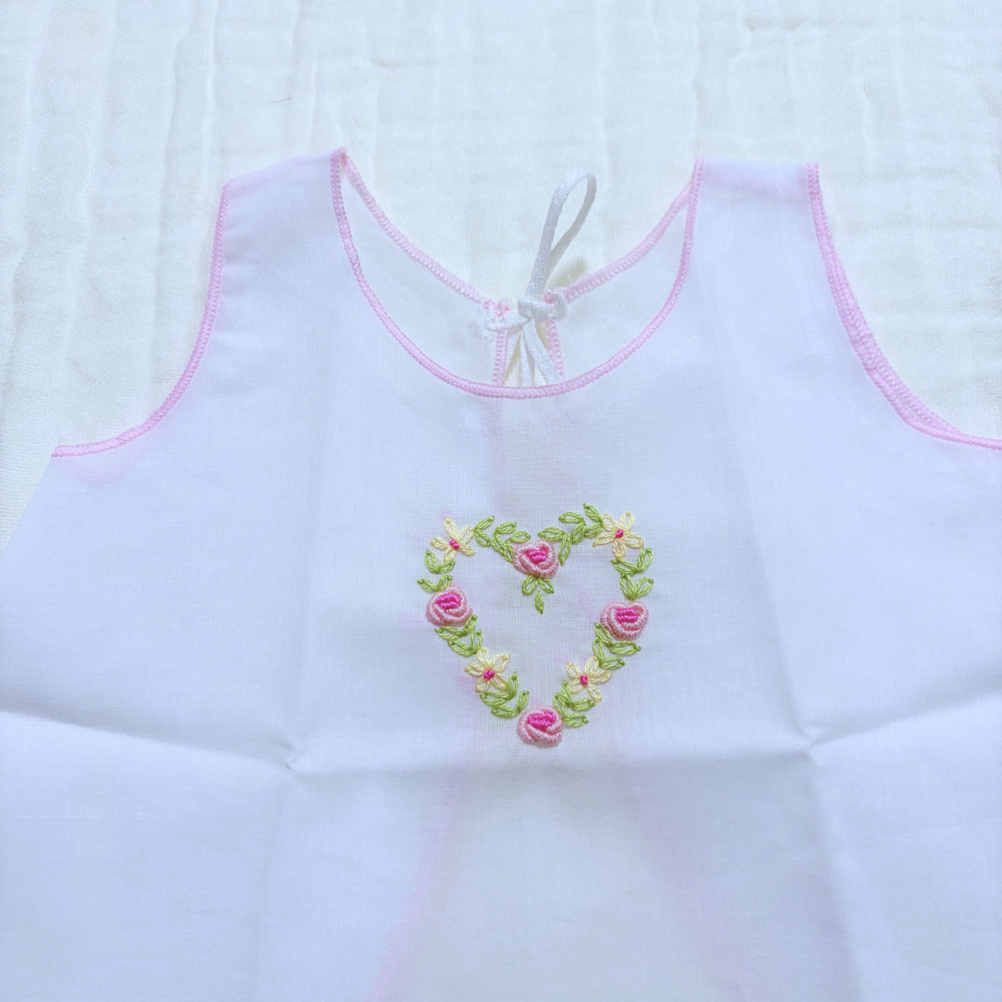Handmade Newborn Shirt/Dress - Muslin IX