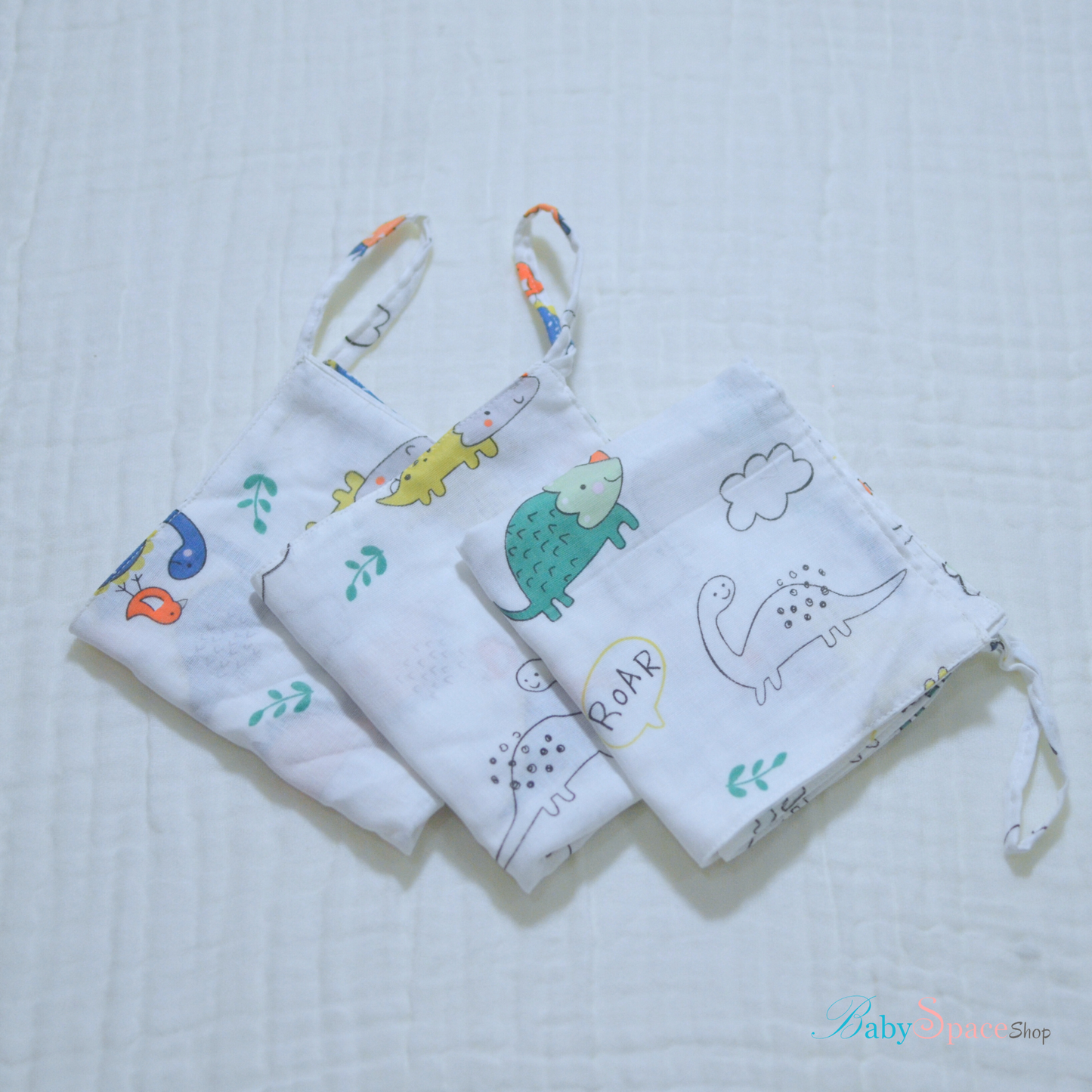 Muslin Wash Cloths 12"x12”- 3 pack II