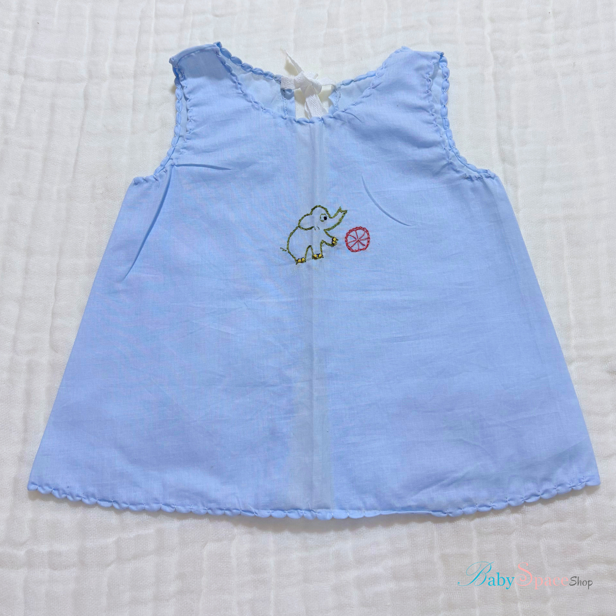 Handmade Baby Shirt - 0 to 3 Months - Blue