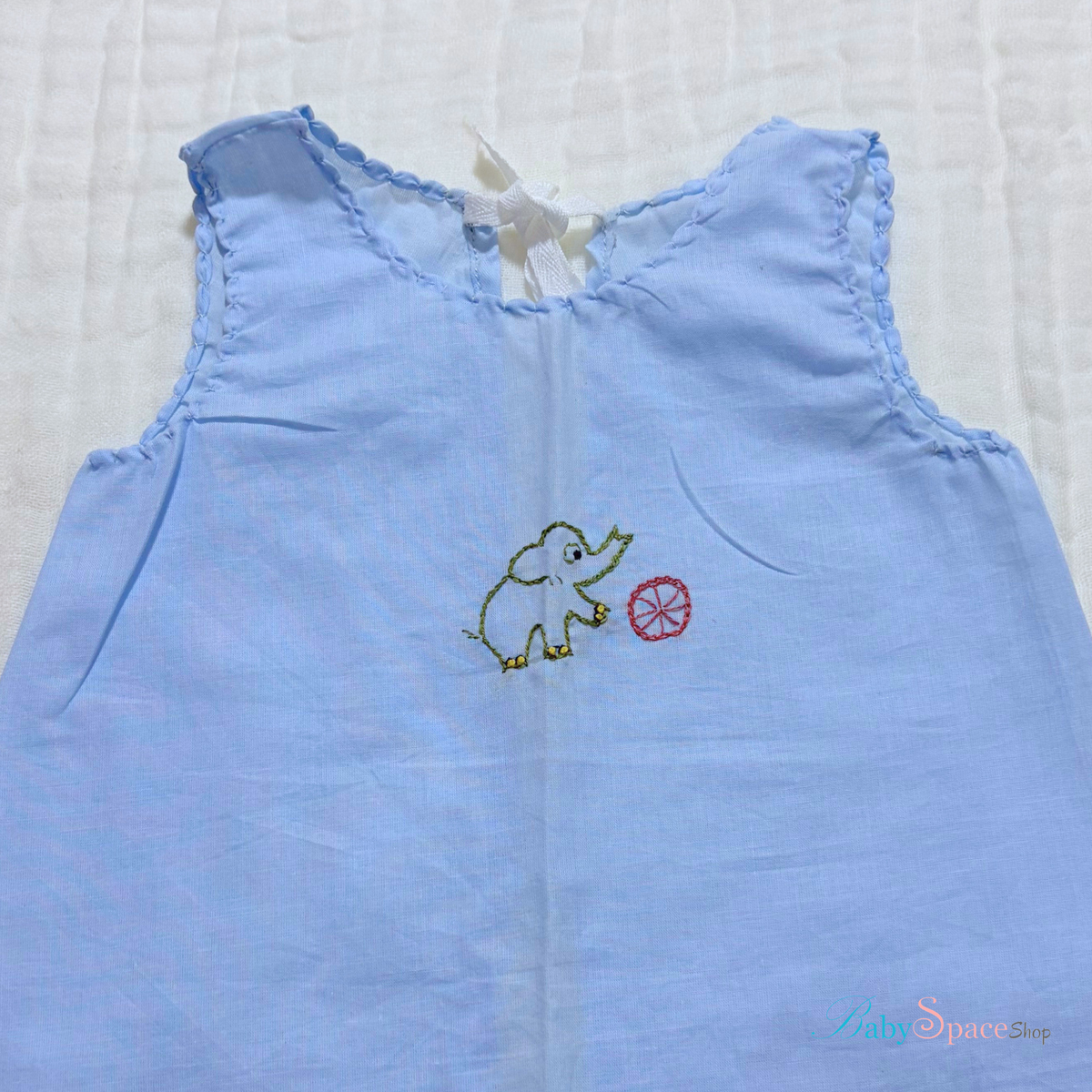 Handmade Baby Shirt - 0 to 3 Months - Blue