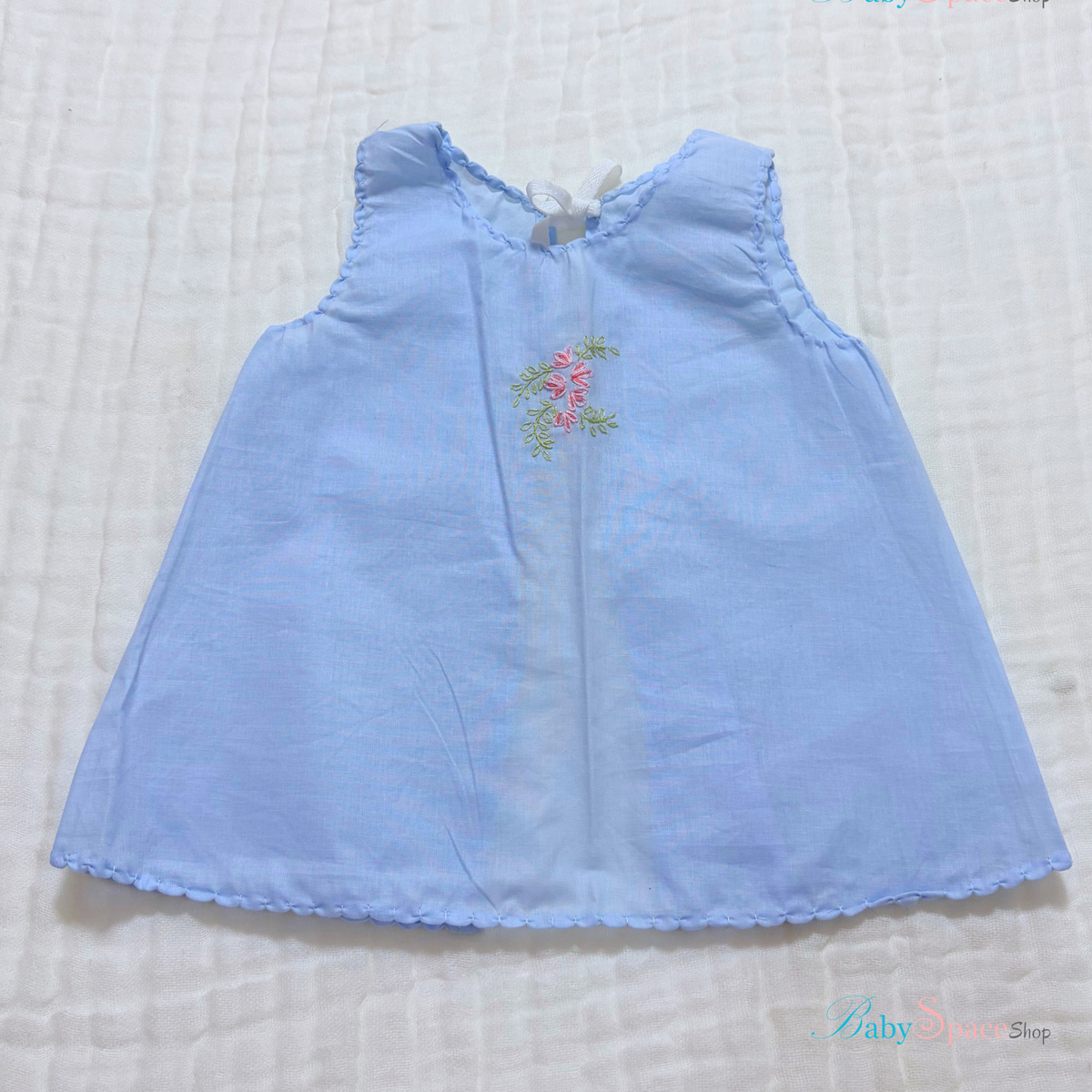 Handmade Baby Shirt - 0 to 3 Months - Blue