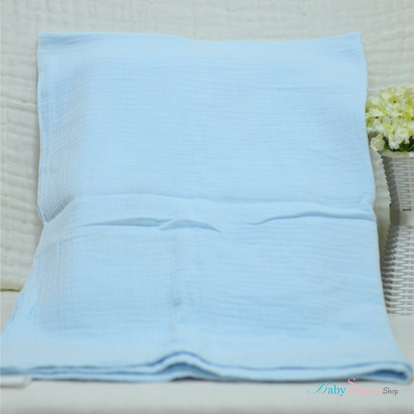 Double Crepe Muslin Cotton Baby Blanket 70x100cm (Colours)