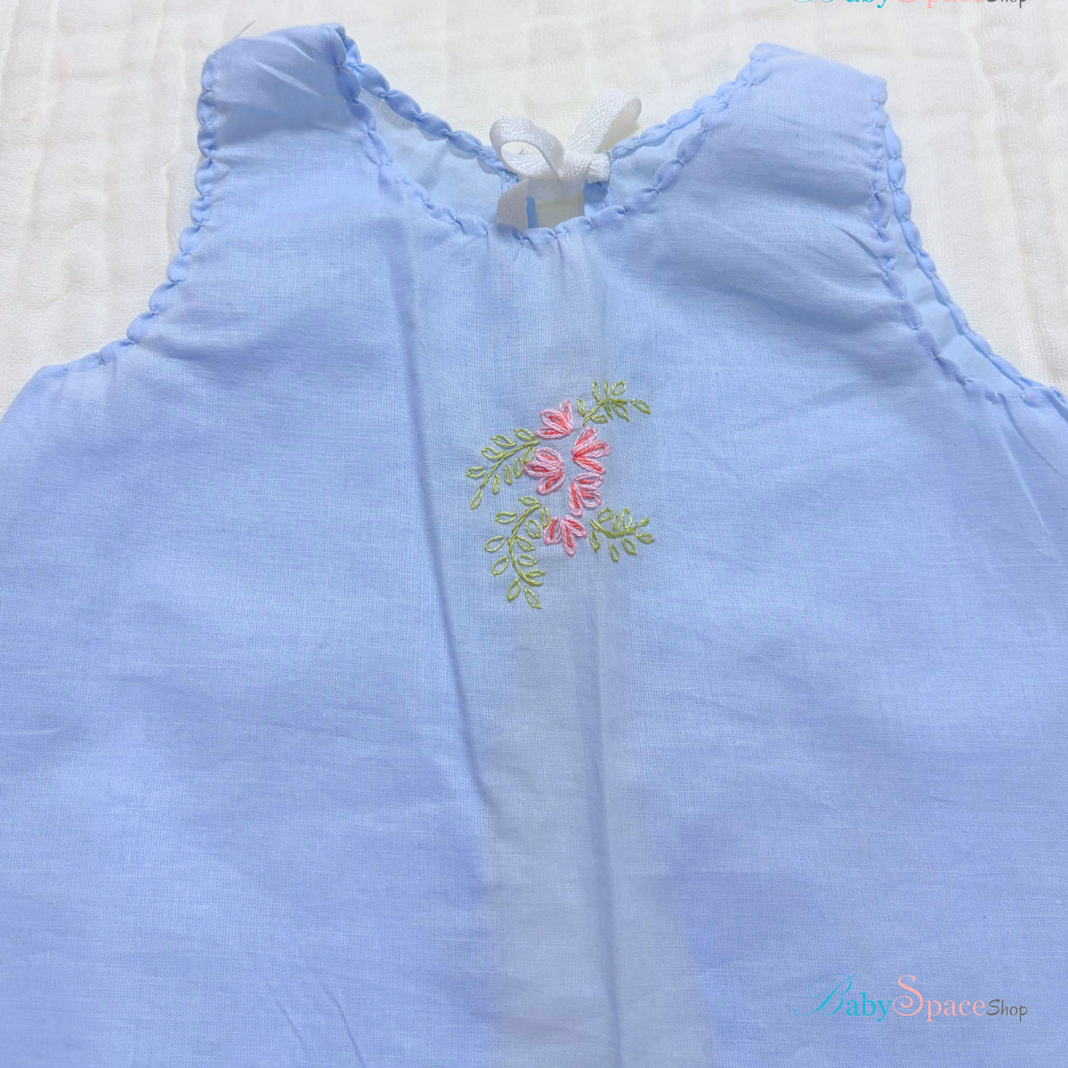 Handmade Baby Shirt - 0 to 3 Months - Blue
