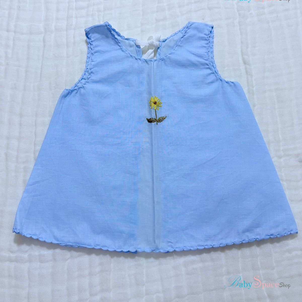 Handmade Baby Shirt - 0 to 3 Months - Blue