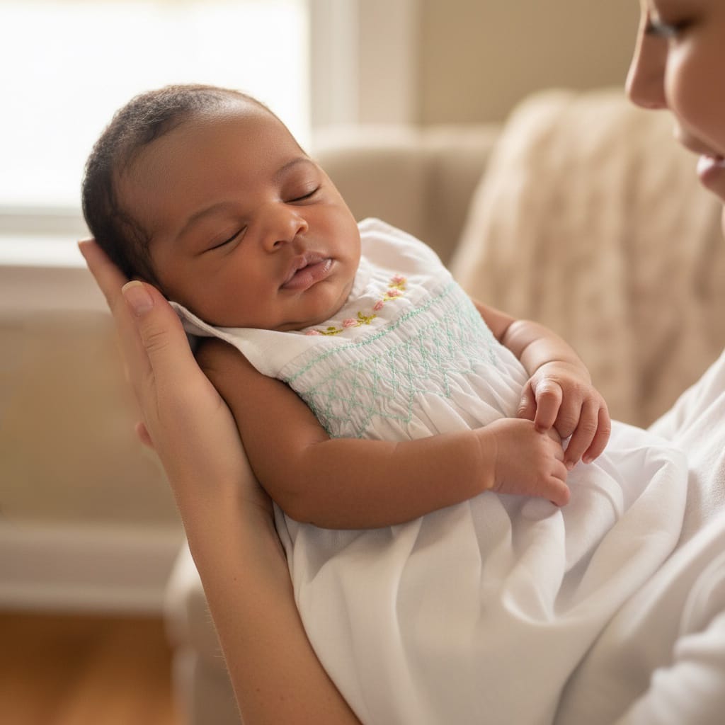 Handmade Smocked Newborn Dress Collection - 0 to 3 months