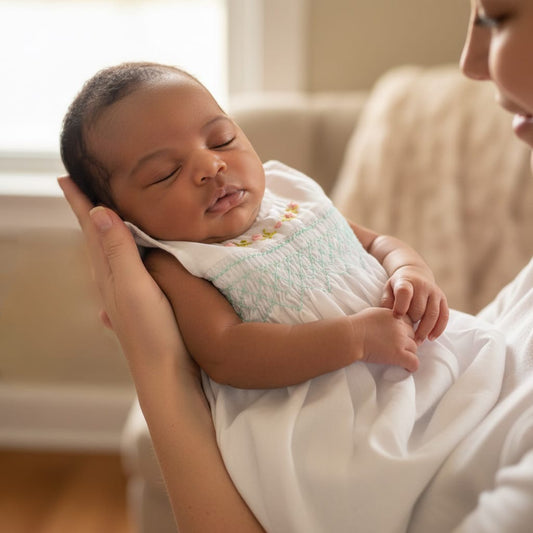 Handmade Smocked Newborn Dress Collection - 0 to 3 months