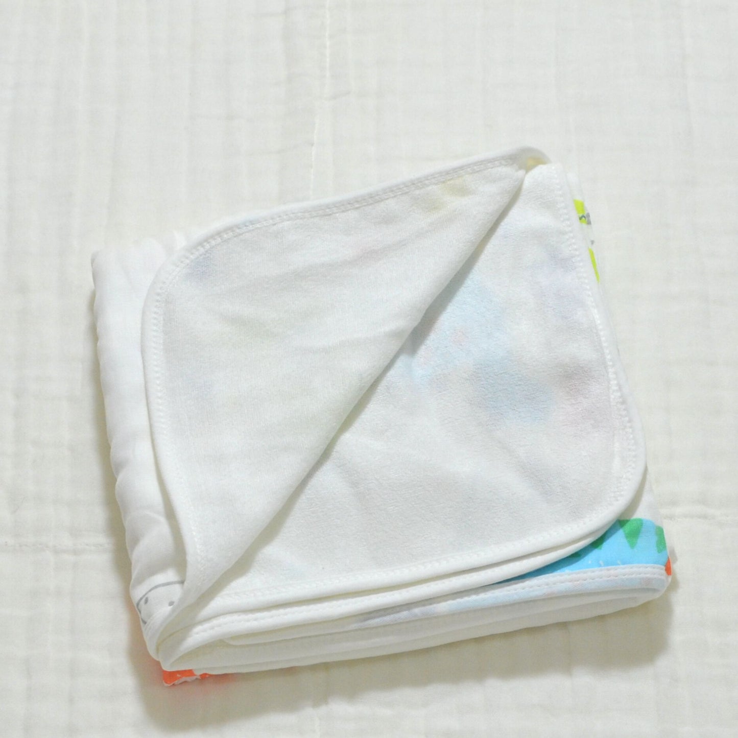 Muslin Cotton and Terry Baby Towel - 90x90cm